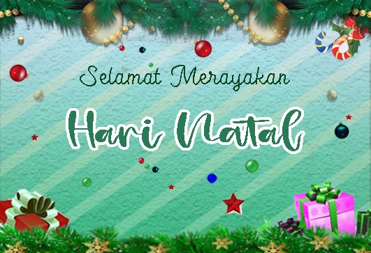 Selamat merayakan Natal untuk semua sahabat, saudara yang merayakannya.
Semoga senantiasa diberikan kerukunan, kesejahteraan dan kedamaian.
