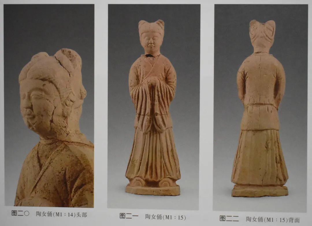1-2世紀頃・漢時代頃・古代中国・加彩・木俑・女性像・h20cm