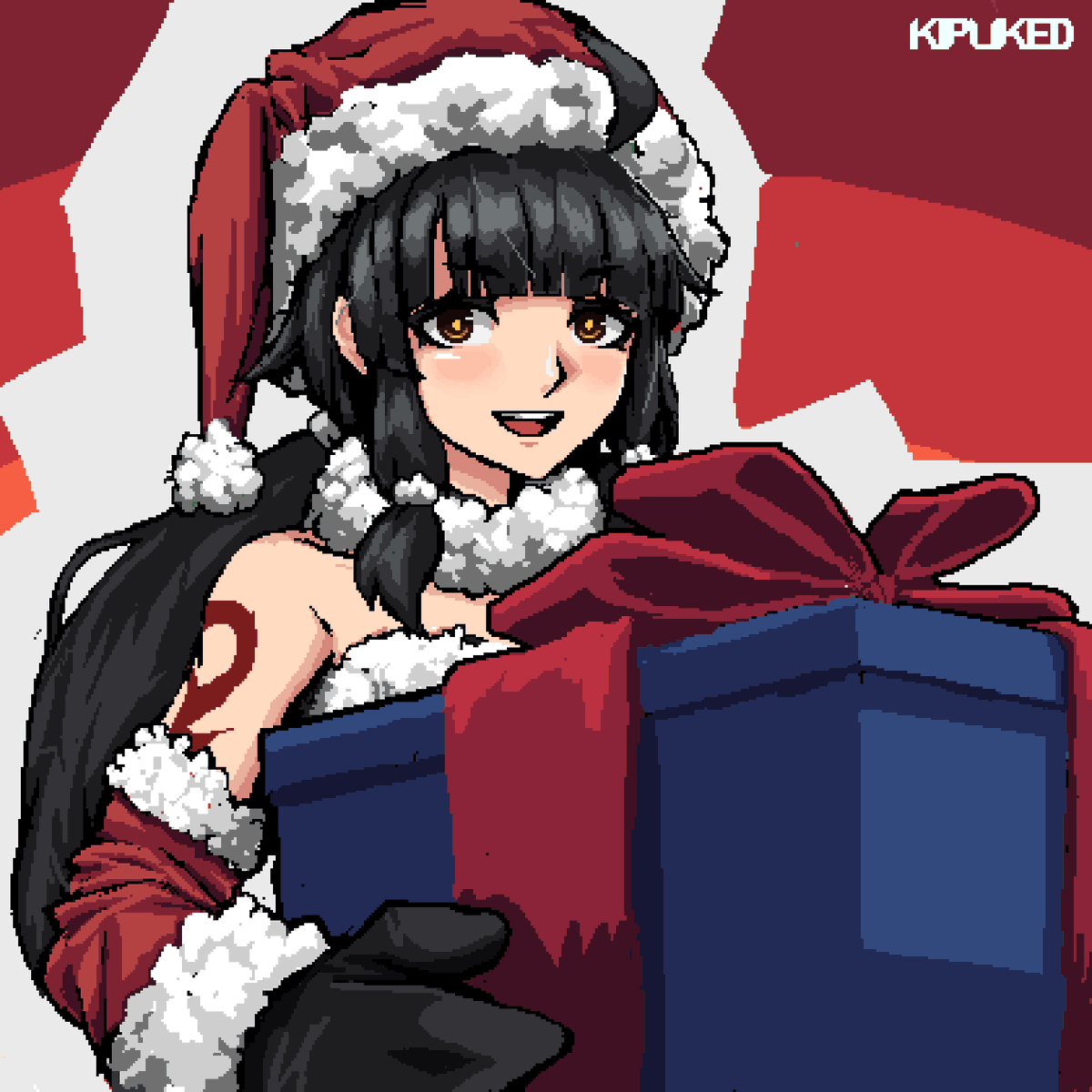 I almost forgot to post this, my god 😵‍💫.
Anyway, Merry Christmas and happy new year!

#ChristmasEve #MerryChristmas2021 #pixelart #pixelartist #indiedev #gamedev #pixel_dailies