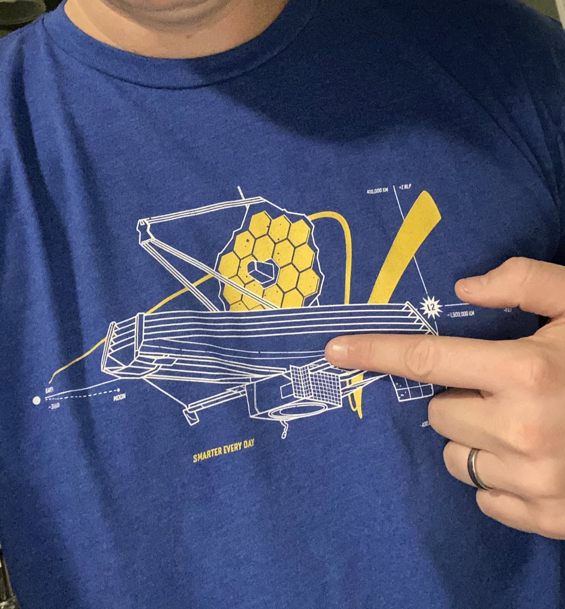 smartereveryday's tweet photo. Got my launch shirt on. Going to watch with Dad. https://t.co/7WxGZObTtb