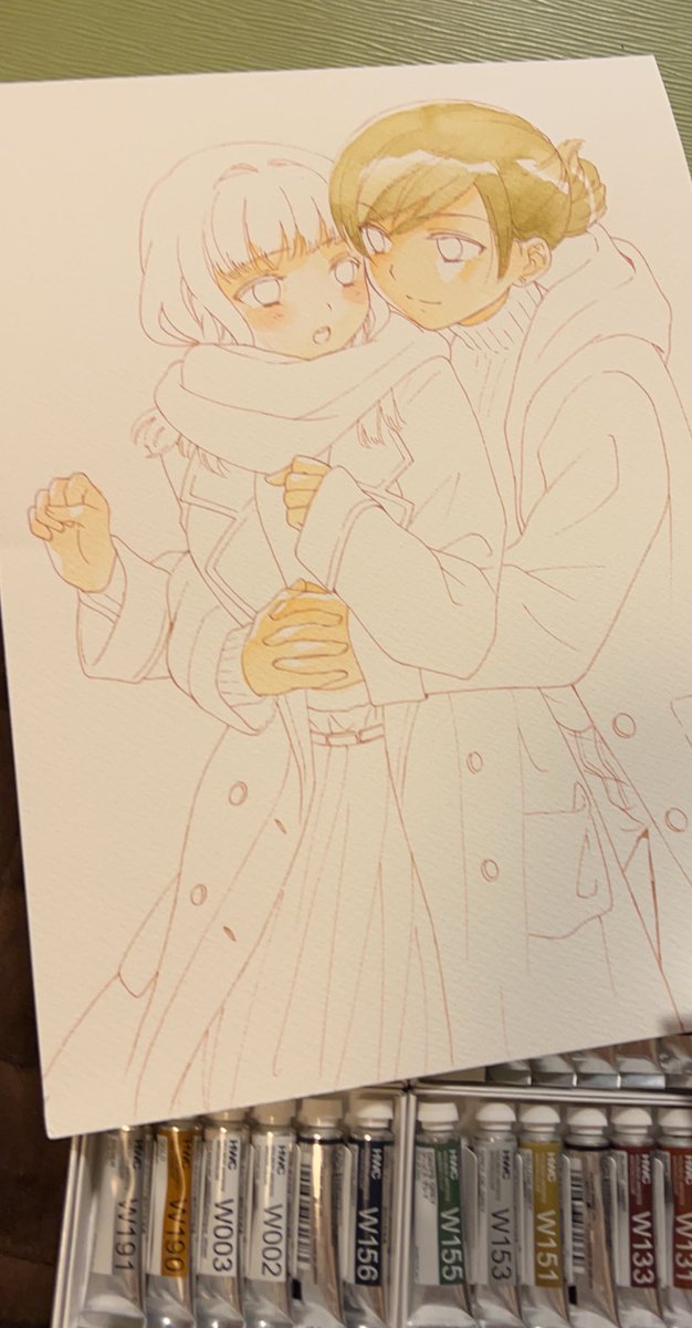 「乾かし中由真桃香 」|大島永遠🐾 きみがロ①巻＆大親友⑥巻のイラスト