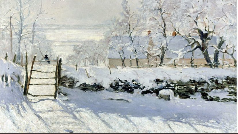 El invierno de Claude Monet.
