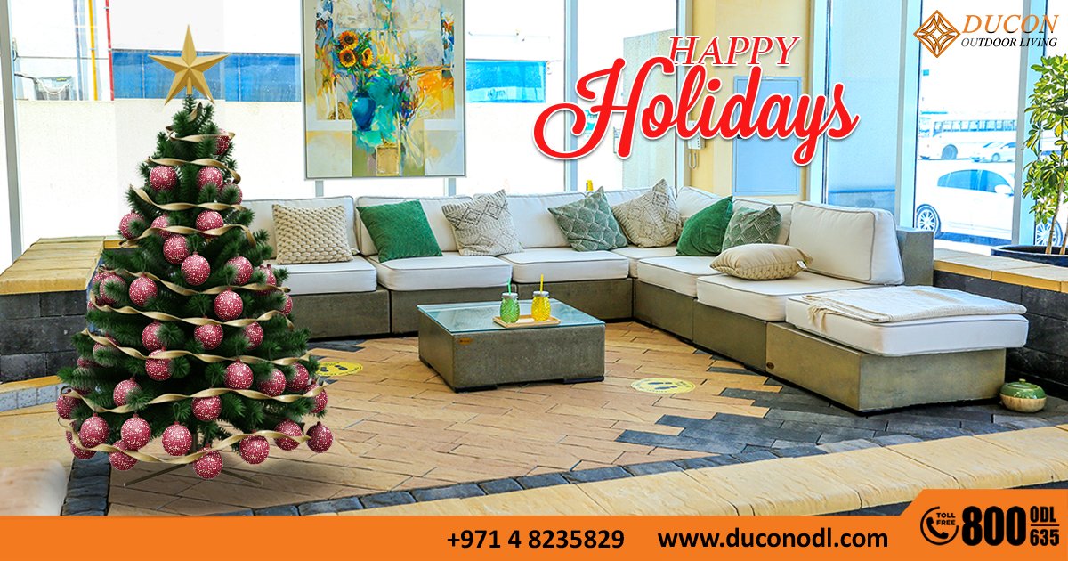 duconodl's tweet photo. 🎄Happy Holidays🎄
Seasons greetings from our Family at Ducon Outdoor Living to all of you. ❄
#happyholidays #tistheseason #dubai #abudhabi #merrychristmas #merrychristmaseveryone #seasonsgreetings #merrychristmas #christmasday #landscape  #architecture #outdoorliving https://t.co/Qcn1pId1v1