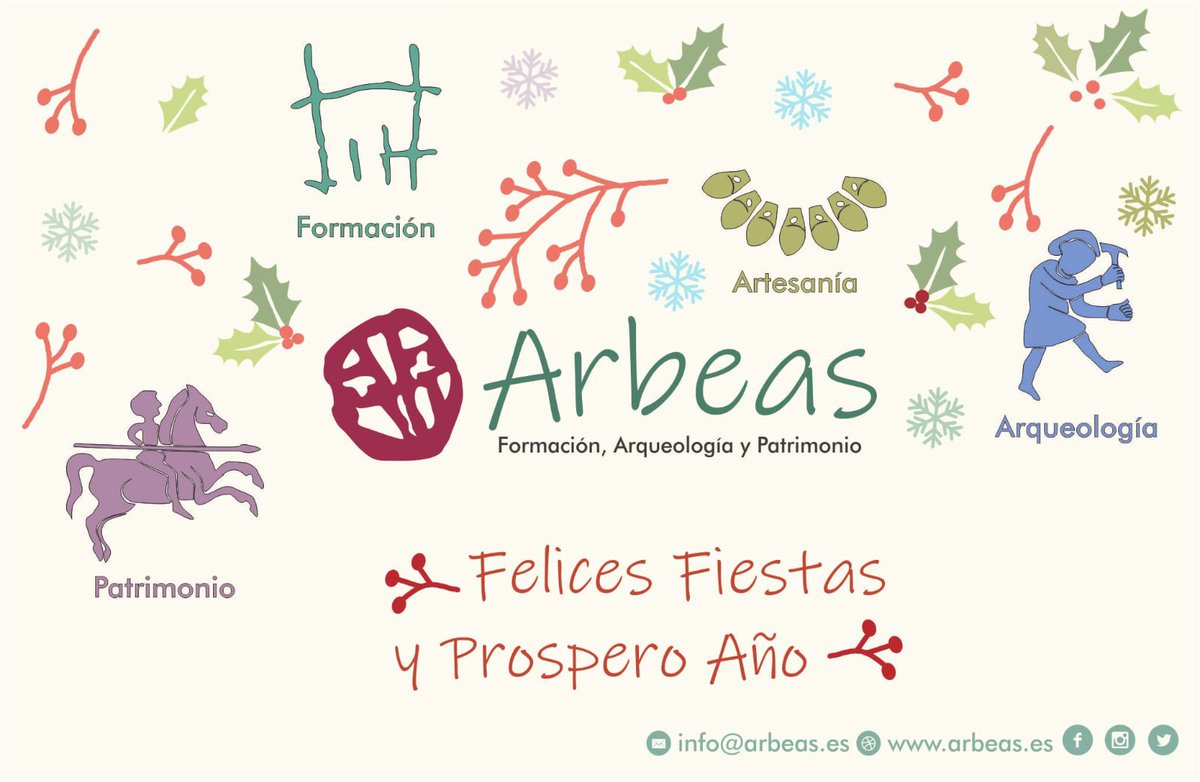 Desde Arbeas os deseamos a todos unas Felices Fiestas y que el próximo año traiga mucha más arqueología y patrimonio...