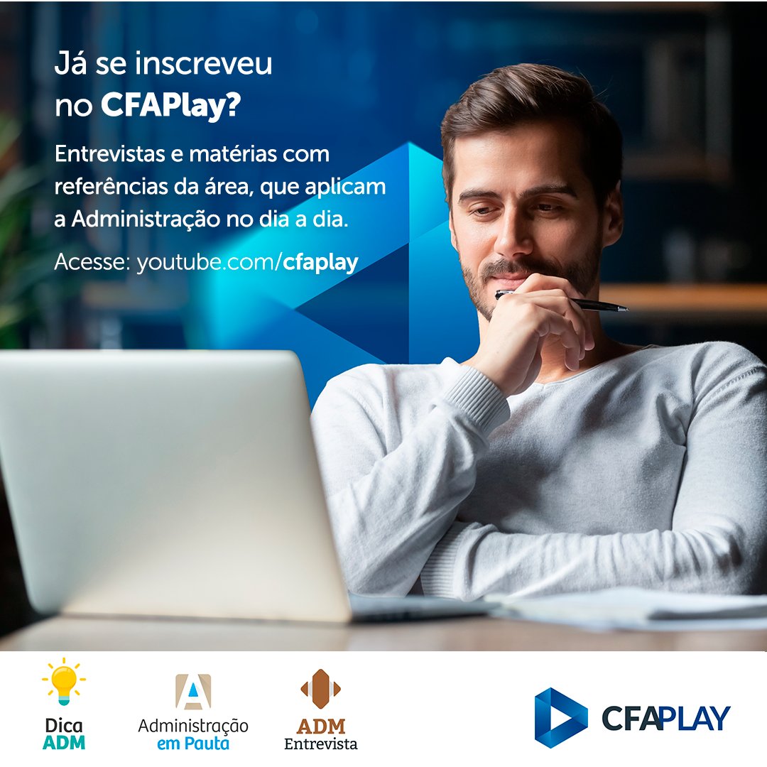 cfaadm's tweet photo. CFAPlay, o seu canal da #Administração
https://t.co/W5092oETss
#CFAPlay #ADM https://t.co/6Qxk3ORGnz