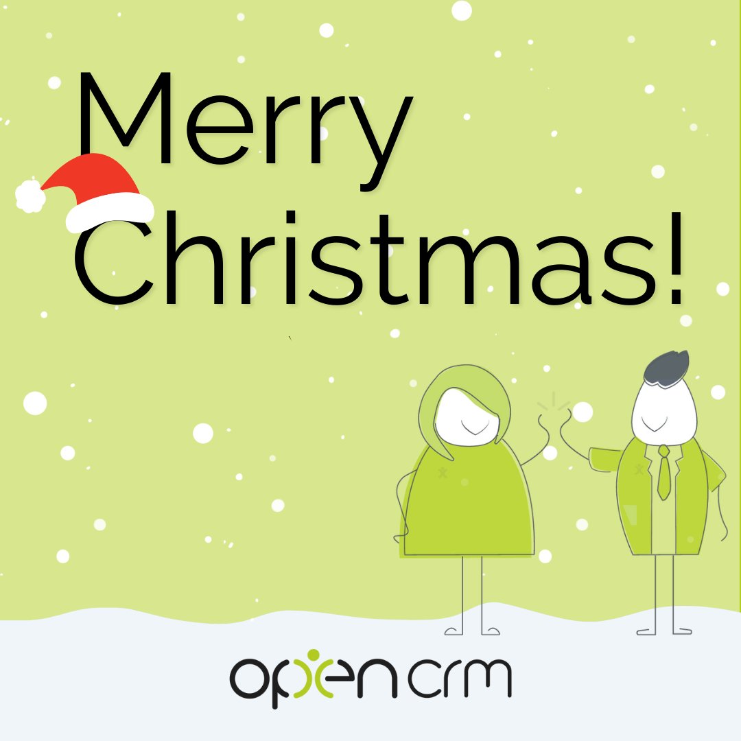 OpenCRM's tweet image. The whole team at #OpenCRM would like to wish all of our brilliant followers a very Merry Christmas! ❄️

Hope you have a wonderful time, in what ever way you&apos;re celebrating. 😁 ❤️