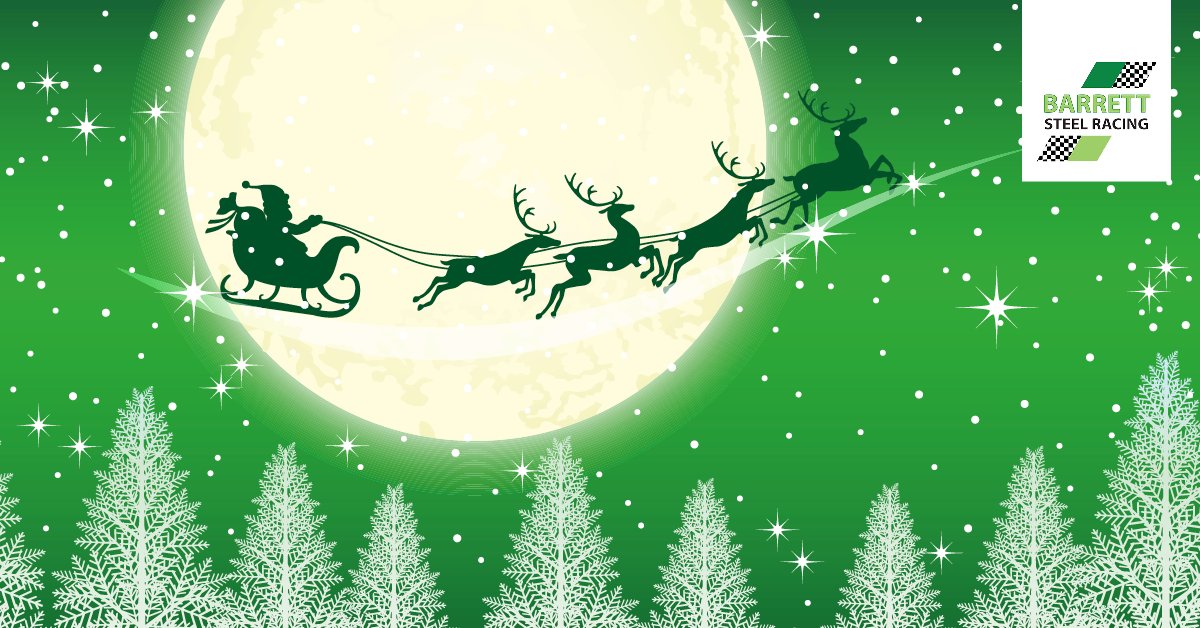 #HappyChristmas from all of us at Barrett Steel Racing! 🎅