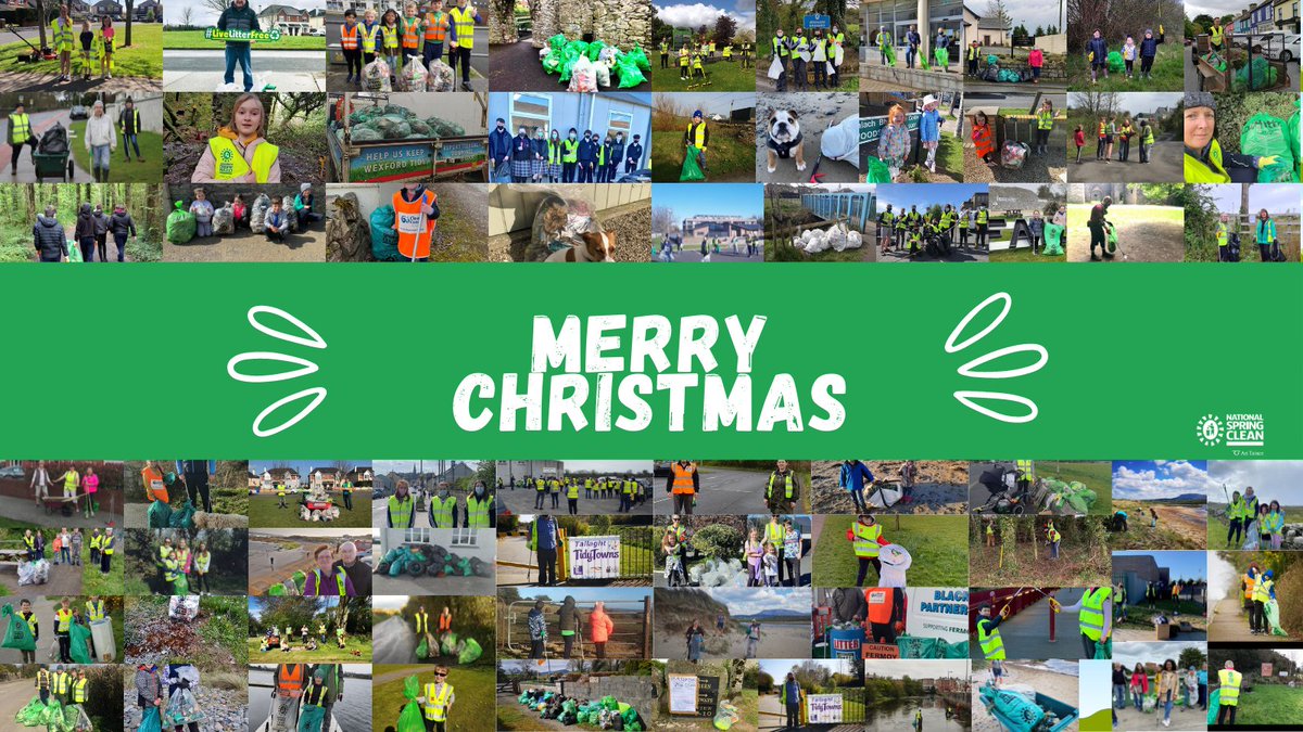 NationalSpringC's tweet photo. βοΈMerry Christmas from The National Spring CleanβοΈ Thank you all for your consistent hard work all year. We canβt wait to see your holiday clean-ups! β»οΈ
#SpringClean21 #Ireland #SDGsIrl #2minutestreetclean #Christmas https://t.co/bR6t5ls5vc