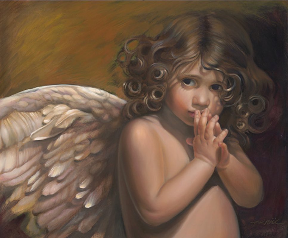 DosaevI's tweet photo. I have a great pleasure to congratulate you on a good and bright holiday - #Christmas! #art
👇🏻👇🏻👇🏻 
Angels by Nancy Noël https://t.co/vNSaQDA63Z