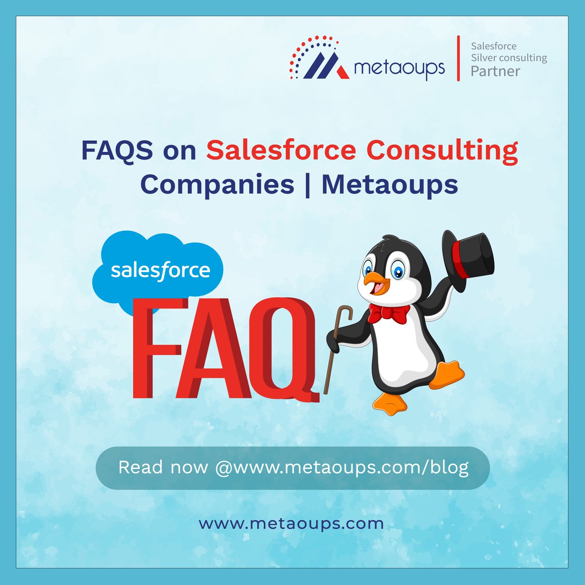 MetaoupsTech's tweet photo. Salesforce is the most popular CRM in today’s generation, which is widely used for maintaining customer relationships by organizations worldwide.
To know more FAQ on salesforce Consulting read the full blog - https://t.co/nEK8h9PPpI
#Salesforce #marketingautomation https://t.co/fSQ0KlQaVT