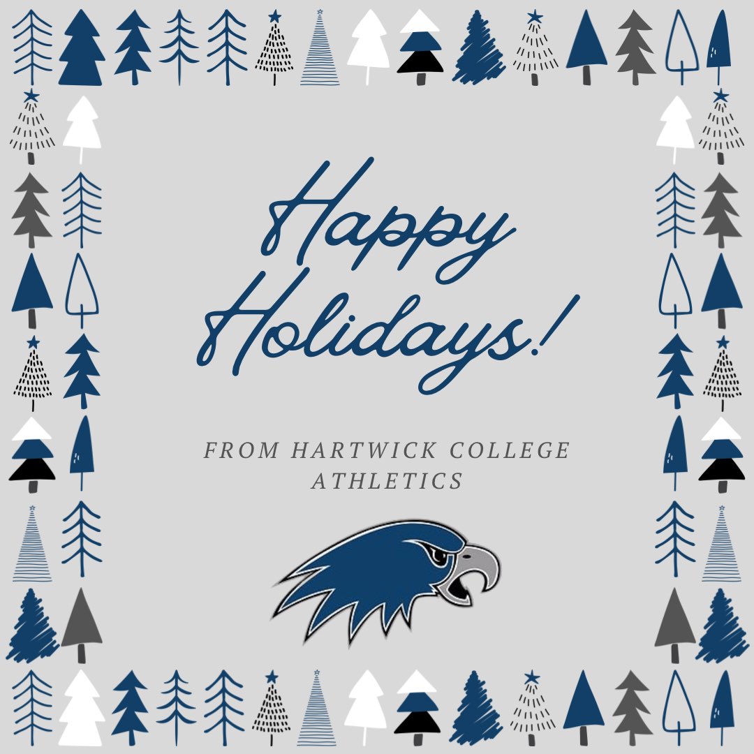 HawkTalk's tweet photo. Happy Holidays from Hartwick Athletics! #HartwickHawks #HappyHolidays https://t.co/JjugxWubS6