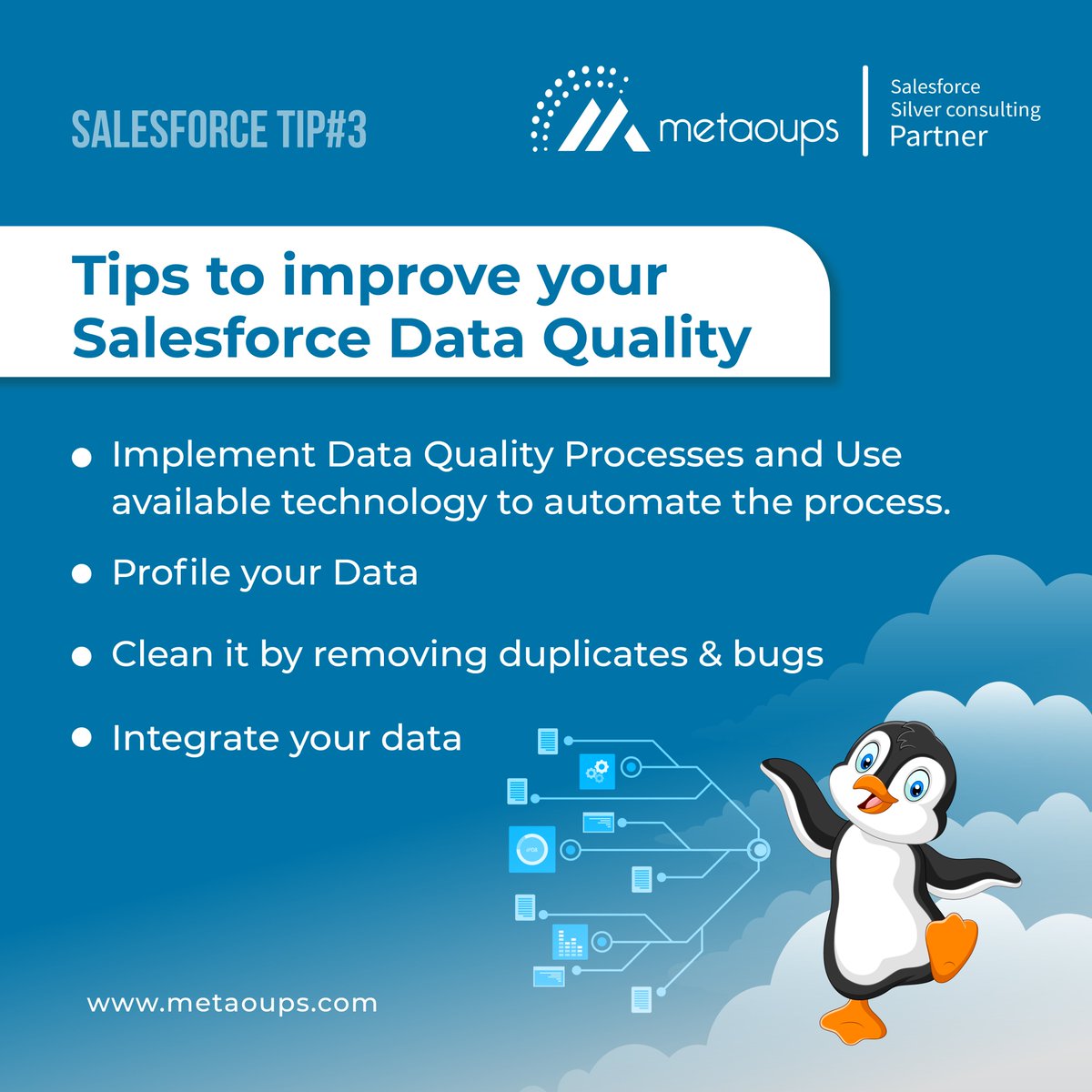 MetaoupsTech's tweet photo. It is essential to maintain CRM data quality by using the correct tools with a well-thought-out action plan. To improve your Salesforce Data Quality &amp; To learn more about Salesforce and how it can help your business, get in touch with our Salesforce experts now!!! https://t.co/xlZz55pSOW