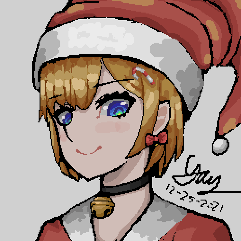 Merry Christmas everyone!!!

#pixelart #digitalart #MerryXmas #animegirl
