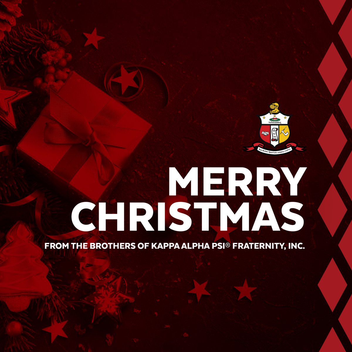 kapsi1911's tweet photo. Merry Christmas from Kappa Alpha Psi to brothers and to all. #nupes #merrychristmas https://t.co/CDehBLmhaV
