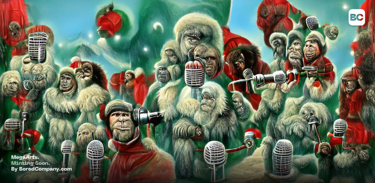 BoredApe1422's tweet photo. MC Apes🎄🎤🦧🎅

#BoredCompany #MegaArts https://t.co/Sb2s0eFm9d