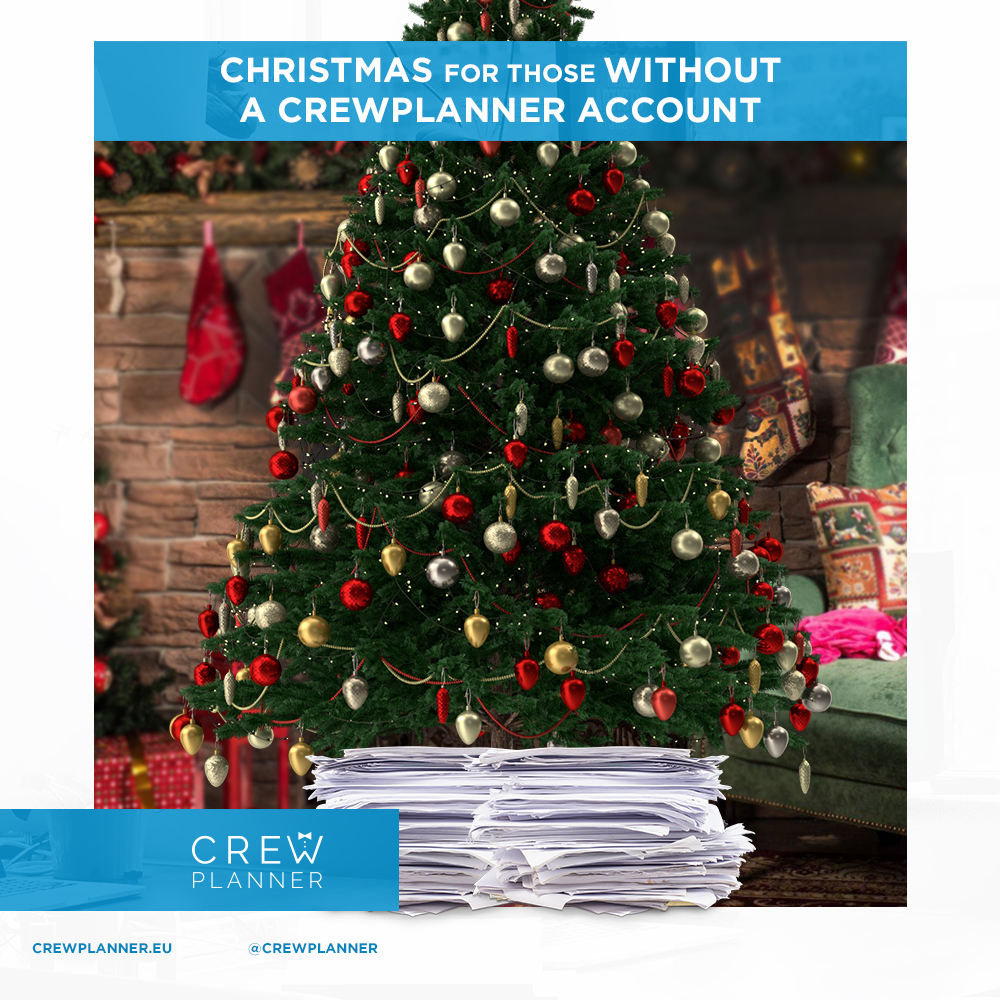 CrewPlanner_BE's tweet photo. Team #CrewPlanner wishes you a holly jolly Christmas 🎄🌟

…free from any administrative worries 🖇, which is, of course, a privilege reserved for our users 😎 https://t.co/YDqXp8LX8Q