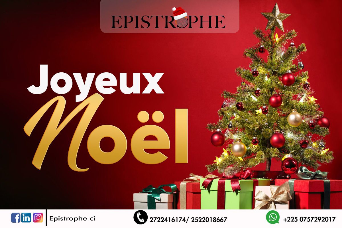 EpistropheCI's tweet photo. Toute l’équipe d’Epistrophe vous souhaite un excellent #noel 
#epistropheci https://t.co/191D3pfNpk