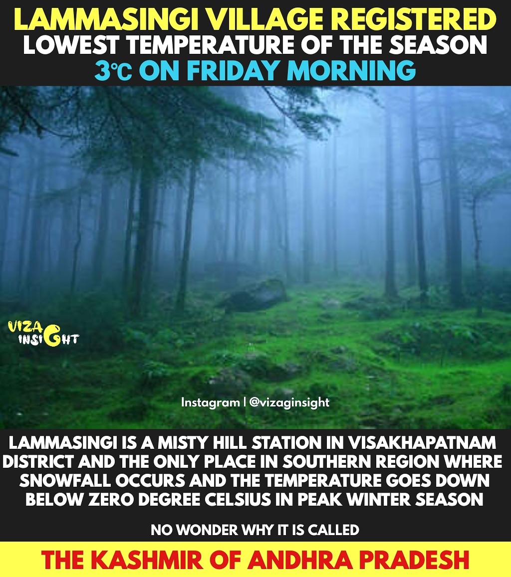vizaginsight's tweet photo. Kashmir Of Andhra Pradesh 😍☃️
#Lammasingi #Lambasingi #Vizag #Visakhapatnam #AndhraPradesh https://t.co/rAyhhBdOxm