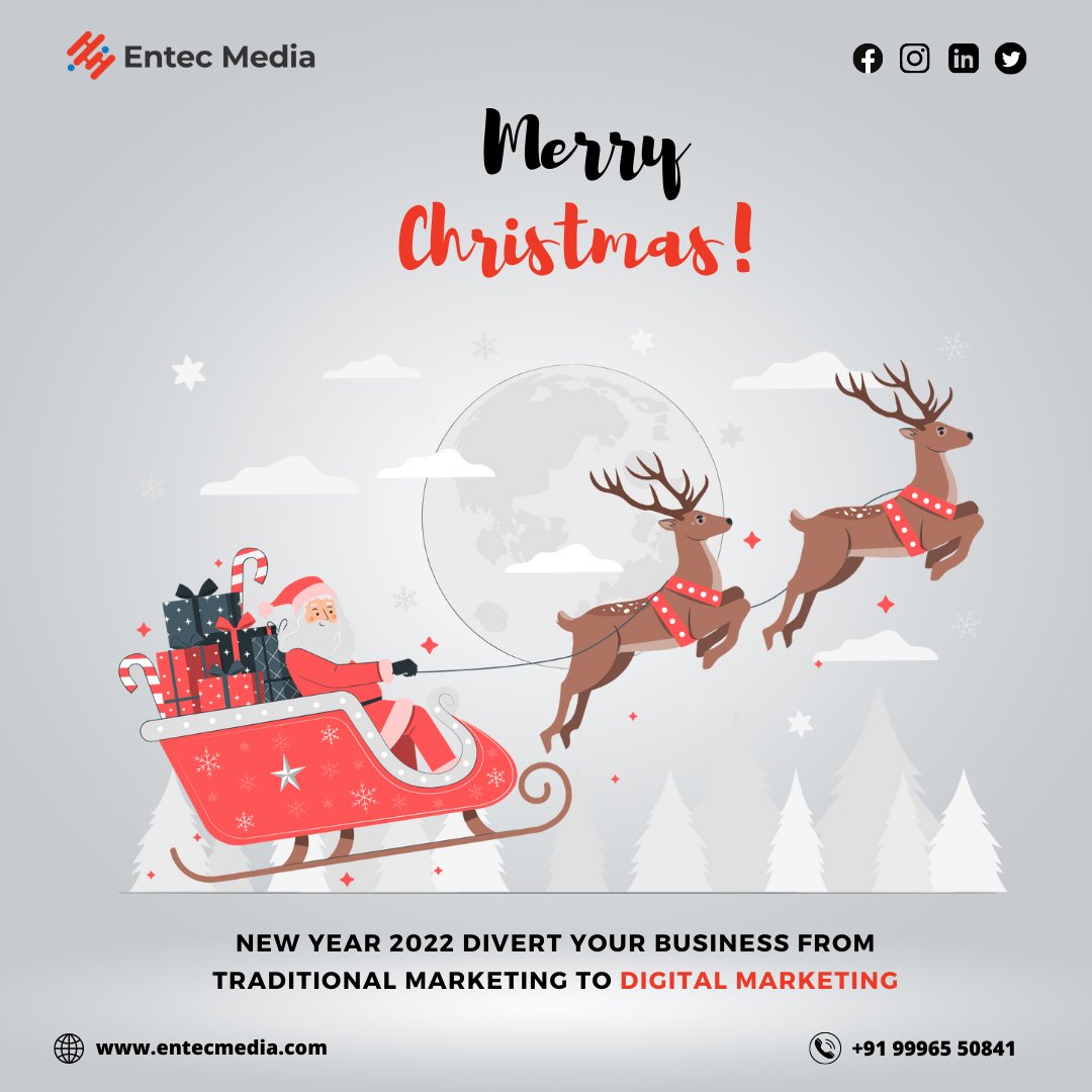 Entecmedia_'s tweet photo. Merry christmas &amp; happy new year 🎊

#christmaswishes #NewYear #digitalmarketingtips https://t.co/7fg8IjhMvd