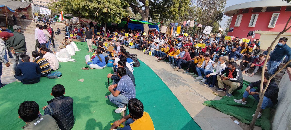 TheUpenYadav's tweet photo. रीट 2021,50000पद करवाने की मांग को लेकर कई दिनों से युवा बेरोजगार धरने पर बैठे हुए 3अभ्यर्थी अनशन पर हैं जिनके स्वास्थ्य में गिरावट आ रही है l
आज फिर धरना स्थल पर जाकर युवा बेरोजगारो से एवं अनशनकारियो से मुलाकात की
मुख्यमंत्री @ashokgehlot51 जी मामले में
जल्द से जल्द संज्ञान लेवे https://t.co/QGq47E3Xwg