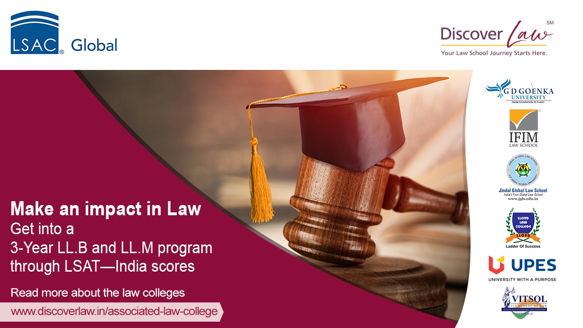 DiscoverLawIn's tweet photo. LSAC Global strives to increase access to legal education for students from underrepresented communities in India. Enroll in a 3-year LL.B and LL.M program at top law schools through LSAT—India scores. Register at https://t.co/SicMEAWIbB https://t.co/TqjhnJjNN3
