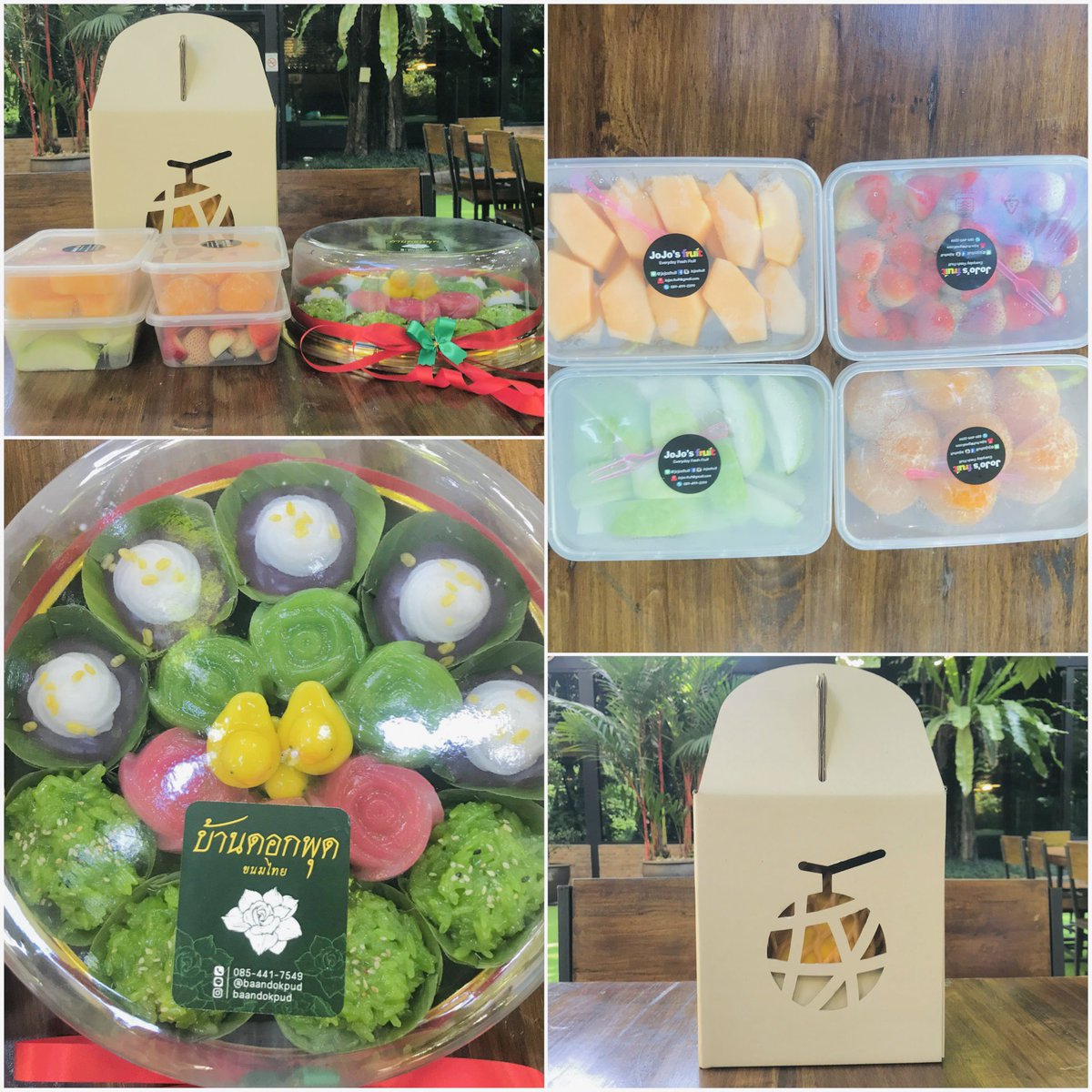FoodForalert's tweet photo. วันนี้เติมพลังเพิ่มความอร่อยให้ #BENZALERT ด้วยผลไม้ และขนมไทยอร่อยๆทานให้อร่อยนะคะ

ขอขอบคุณการสนับสนุนความอร่อยในครั้งนี้จาก @BenzalertG  ด้วยนะคะ 

#แบตเตอรี่ของอเลิ๊ต 
#ขันโตกของเบ้นซ์อเลิ๊ต https://t.co/HIPNdVKLBN
