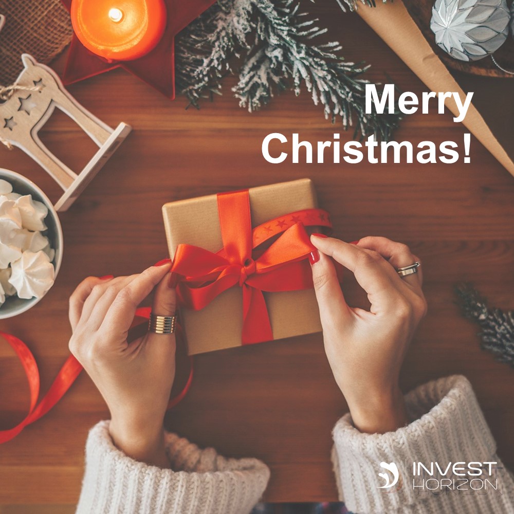 Merry Christmas from #InvestHorizon!🎄
We wish you happy holidays surrounded by your loved ones.