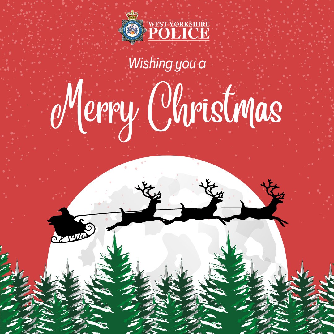 WestYorksPolice's tweet image. Merry Christmas from everyone at West Yorkshire Police 🎄🎁
