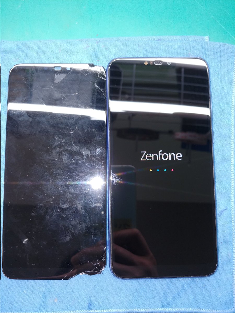 smartmax_repair's tweet photo. #ZenfoneMax #M2 ディスプレイ割れと水没点検のご依頼でした!
ありがとうございますm(_ _)m
こちら、落下による画面割れの影響で表示にブレが出ていました💧
また、水没により電源ボタンに腐食があり、効かなくなってしまった状態です😢
ディスプレイ交換と電源部の洗浄を行い無事修理完了です✨ https://t.co/LVBnJ6W88i