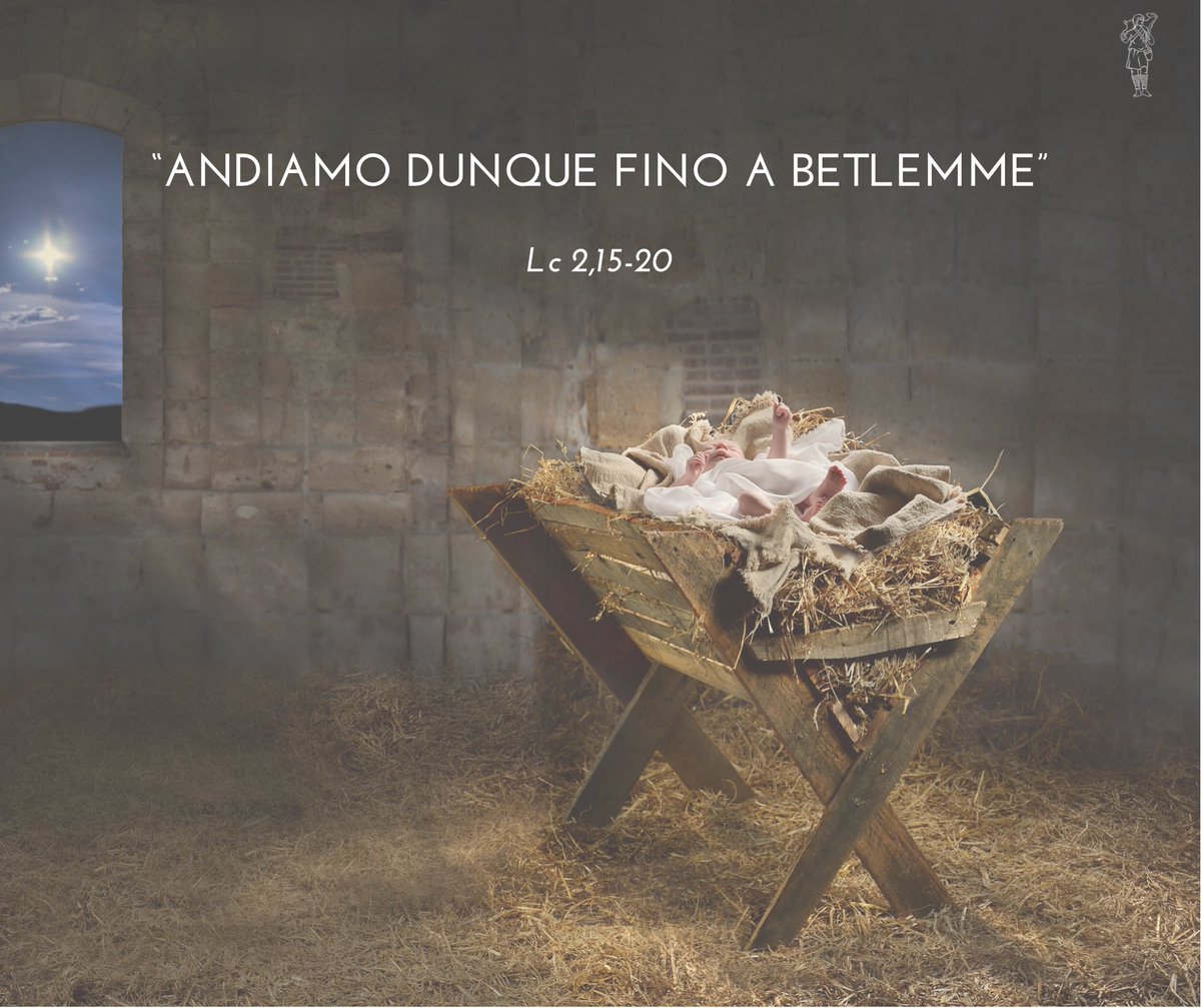 UCSCEI's tweet photo. Appena gli angeli si furono allontanati da loro, verso il cielo, i pastori dicevano l’un l’altro: «Andiamo dunque fino a Betlemme, vediamo questo avvenimento che il Signore ci ha fatto conoscere» #VangelodiOggi https://t.co/yW2t28eJc5