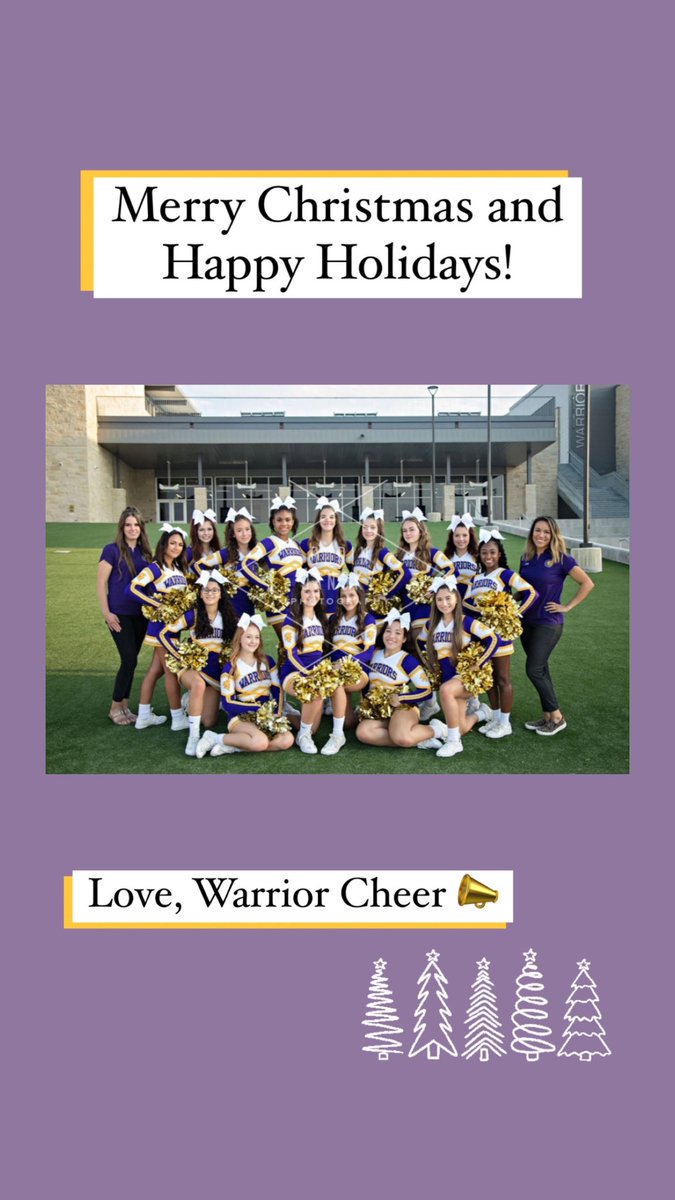 piepercheer's tweet photo. Warrior cheer wishes you a Merry Christmas, and Happy Holidays!πβ€οΈ #PhsCheer #MerryChristmas https://t.co/mTFQQjuOXd