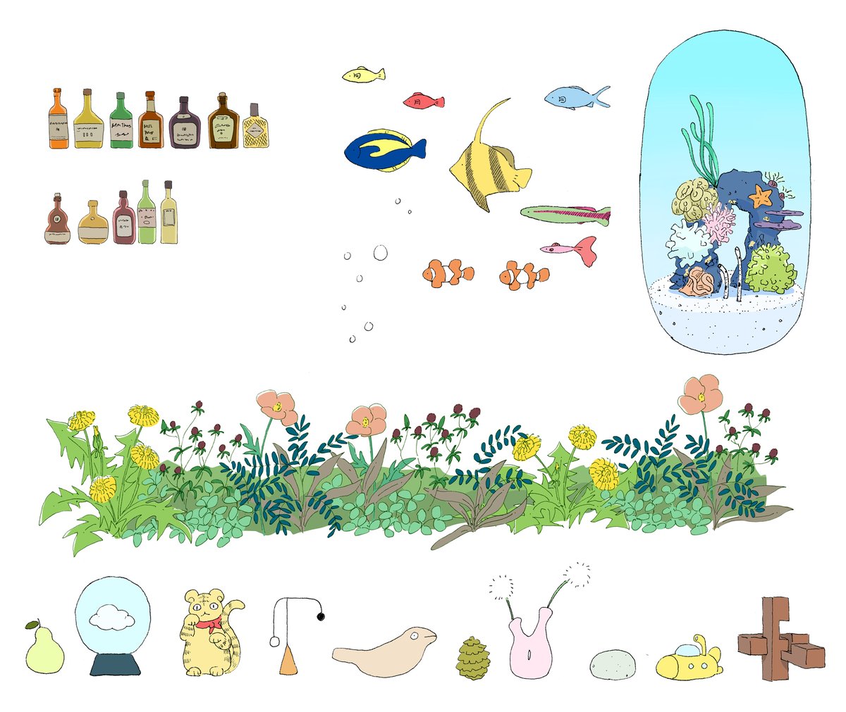 ぼんやりとしたラフからかわいい空間を作っていただけて感動しました #もやもやパラダイム 