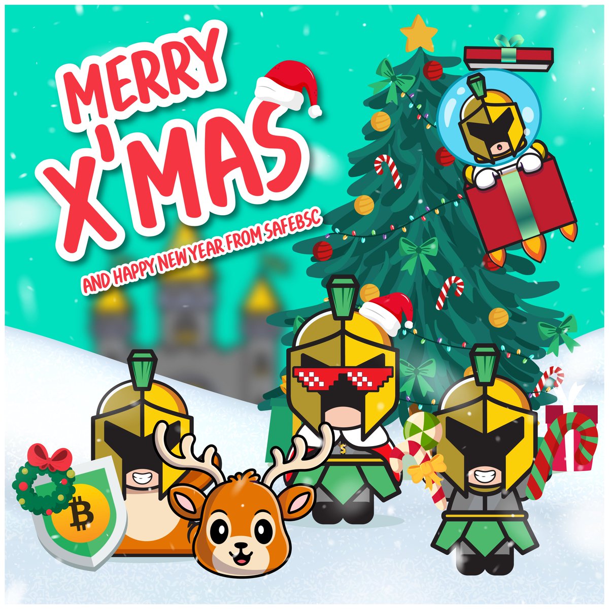 Merry Christmas and Happy New Year 2022 From SafeBSC 🎄🎊

Wishing you a lot of luck and joy this festival and for the rest of 2021 ⛄️

#MerryChristmas
#SafeBSC
#DeFi #BSC