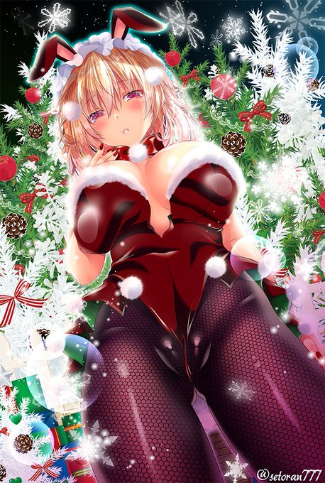 メリークリスマス!
昨日の早苗さんと同じく以前描いたアリスさんです。クリスマスカラーバニー🐰🎄🎉 