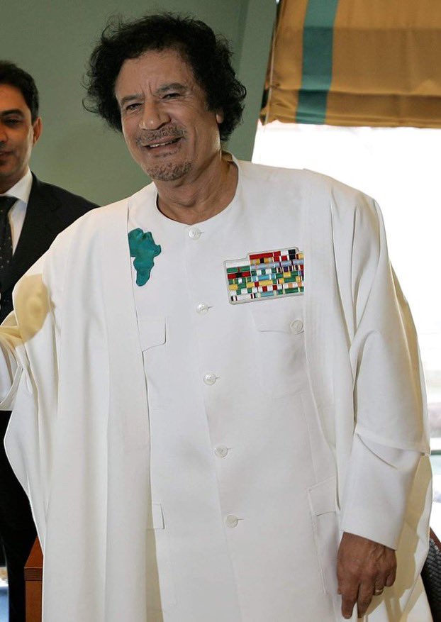 OzainZain's tweet photo. Muammar Gaddafi once said that
"They will create the virus themselves and sell you the antidotes. Thereafter, they will pretend to take time to find the solution when they already have it."

(2009 United Nation Assembly) https://t.co/uv4VkBJHmd