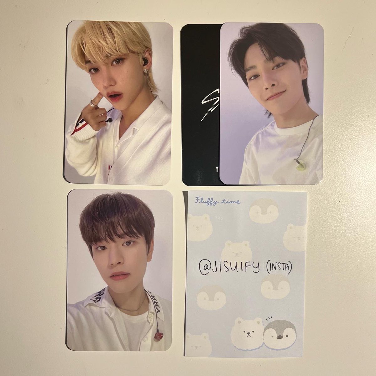 jisuify's tweet photo. USA/US WTS STRAY KIDS APPLE MUSIC POB

have: felix I.N and seungmin
want: $8 ea 

availability 
✅✅✅
✅
-
♥︎ pls read the “selling” section of my carrd before commenting or dming me. there is a required emoji and i wont respond to messages that dont have it!

sales US/WW https://t.co/gS9EnQyoHO