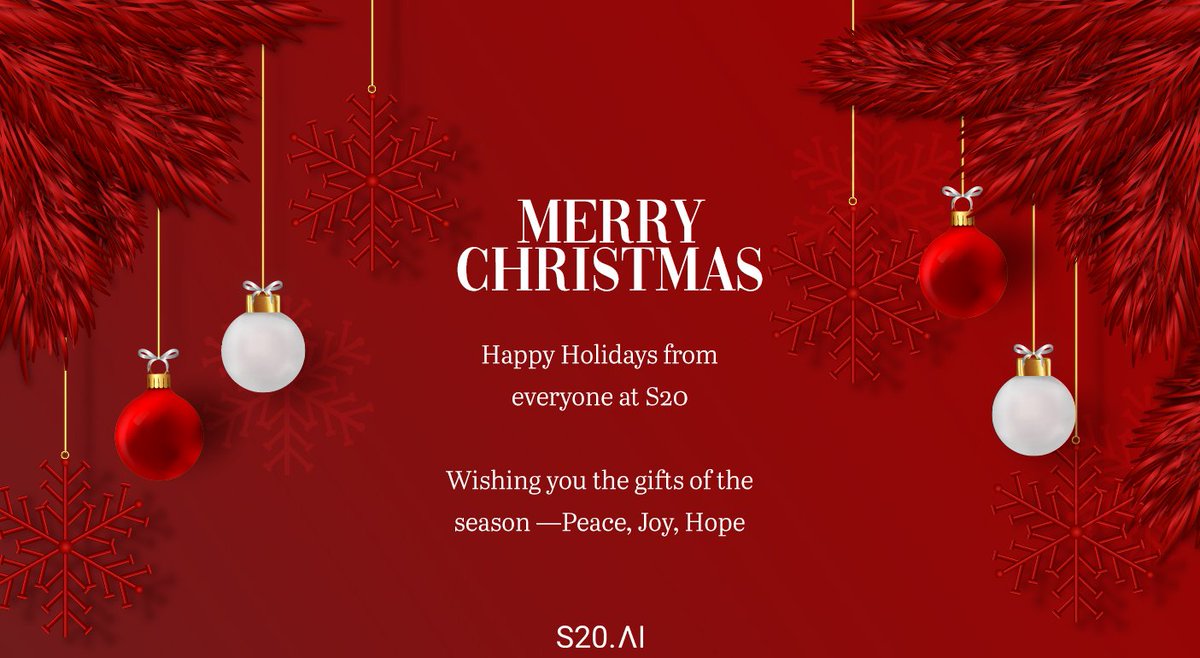 We would like to wish you and your loved ones a joyful and and merry Christmas #christmas #s20 Merry Christmas <a href="/SantanuB01/">Santanu Bhattacharya</a>