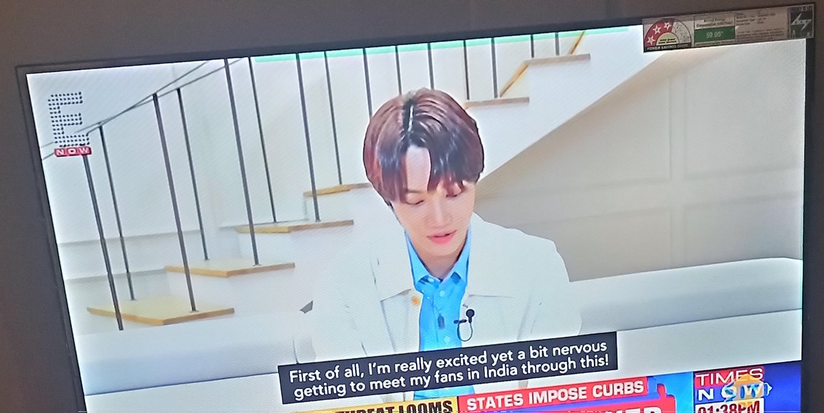 i_sanhita's tweet photo. I just finished watching Kai's interview on @TimesNow ! Jongin ah, we, Indian EXO-Ls love every version of you! Love you! ❤ TYSM @SakshmaSr for taking such an amazing interview &amp; telling Kai how much we love him. It's a dream come true moment for us. #ChristmasWithKAI #KAI #EXO https://t.co/XjNnxhpuAs