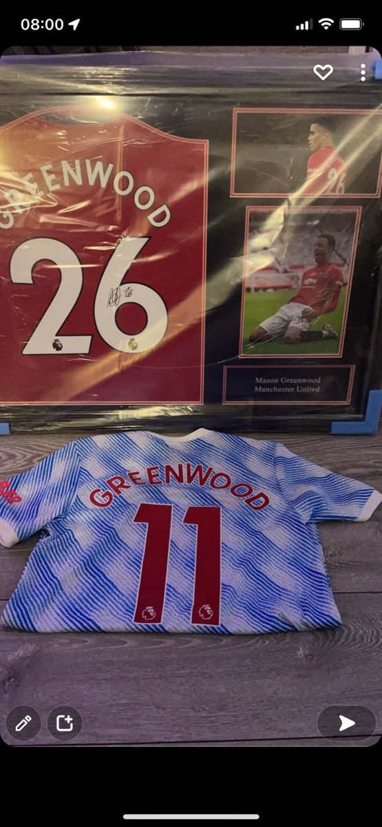 nealmorris's tweet photo. @ManUtd @masongreenwood my son Alfie jessop got a surprise from Santa this morning, guess who his favourite player is. #MUFC https://t.co/AnNQTHCNxU