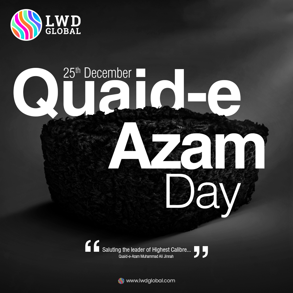 LWDGlobal's tweet photo. The greatest gift we can give to Quaid-e-Azam on his birthday is a wealthy and prosperous Pakistan.
#LWDGlobal #QuaidDay #MuhammadAliJinnah #Jinnah #QuaideAzam #25Dec #25thDecember #Pakistan https://t.co/6CqZMRBuci