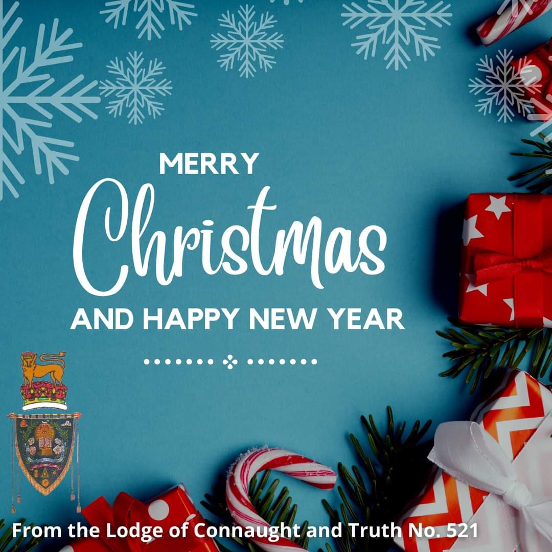 From all of us at the Lodge of Connaught and Truth No. 521, we would like to wish our friends, supporters, and followers a very merry Christmas and a Happy New Year!

#Christmas #yorkshire #Freemasons
