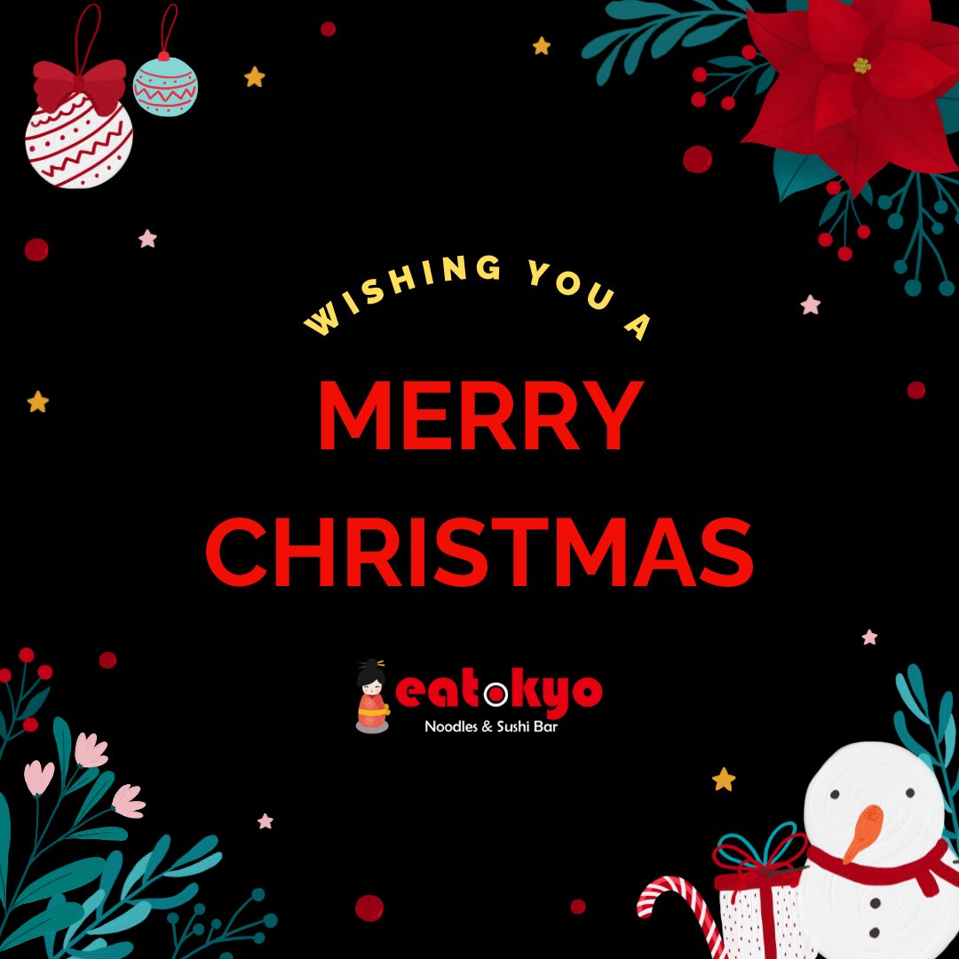 EatokyoCapel's tweet photo. Merry Christmas, everyone!! From all of us here at @eatokyocapelstd1 🎄💛

#EatokyoCapelStreet #Eatokyo #TokyoTuesdays #Tuesday #SushiPlatter #sushi #SushiDublin #Norimaki #Asianfood #AsianCuisine #Sushi #Ramen #Noodles #lunch #yum #foodie #dublin #dublinfoodeatokyo https://t.co/E04aVjXStb