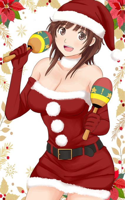 去年描いたマラカスサンタ梨穂子🎅気に入ってる 