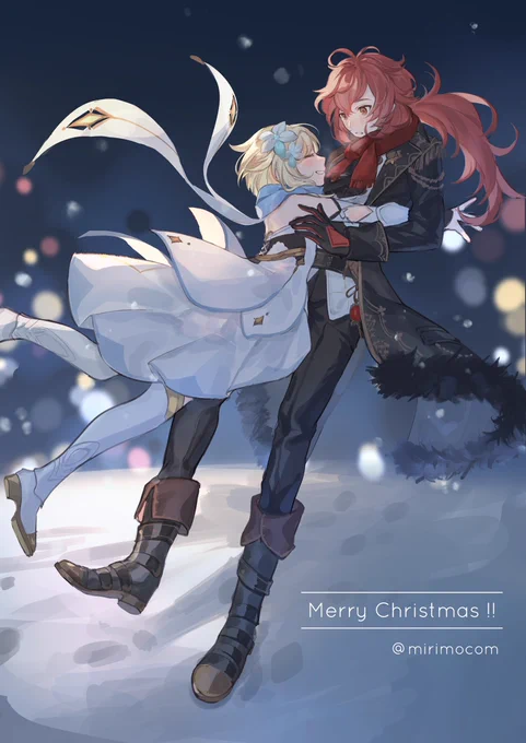 「メリークリスマス〜っ!」
(雪に埋もれる0.5秒前)❄️🎄
#dilumi #ディル蛍 