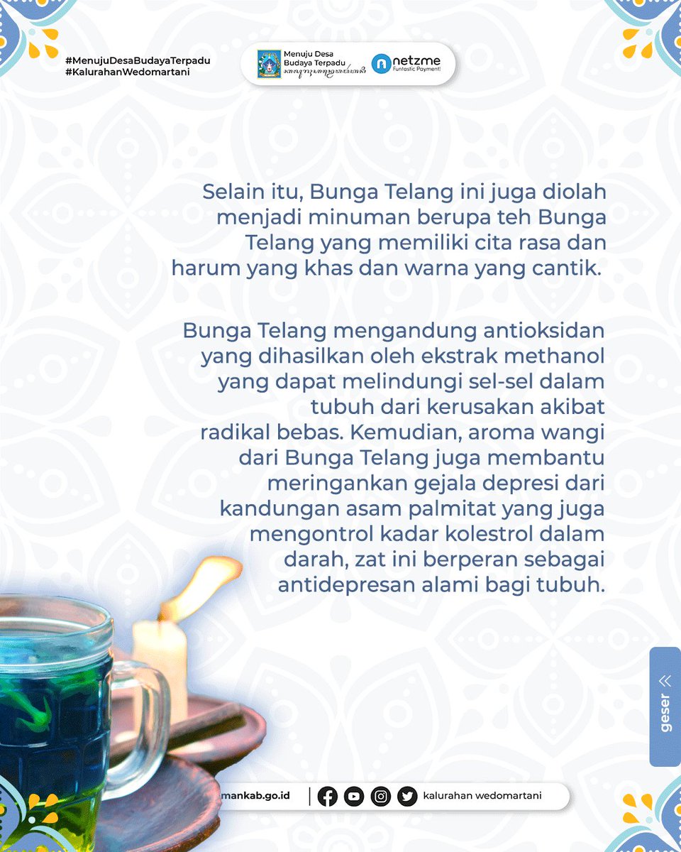 Bunga Telang banyak dikenal sebagai salah satu tanaman hias rambat yang cantik dan mudah ditemukan dimana-mana. Di samping itu, Bunga Telang juga memiliki banyak khasiat bila diolah menjadi hidangan seperti Nasi Telang ini!
#kuliner #kulinerjogja #kulinernusantara