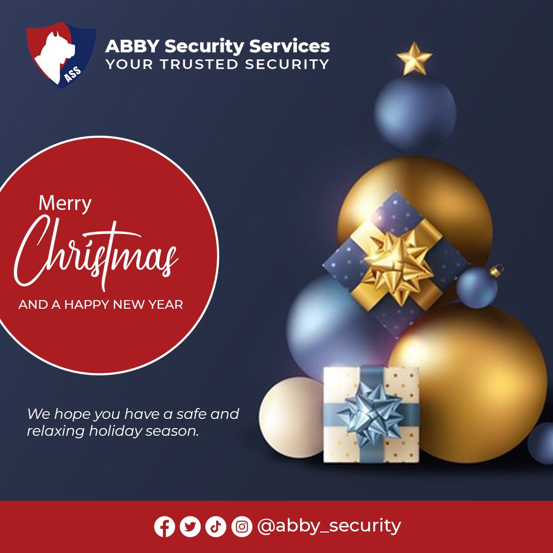 abby_security's tweet photo. Merry Christmas and a Prosperous New Year
#abbysecurity #security #christmas https://t.co/uBBNRPsza5
