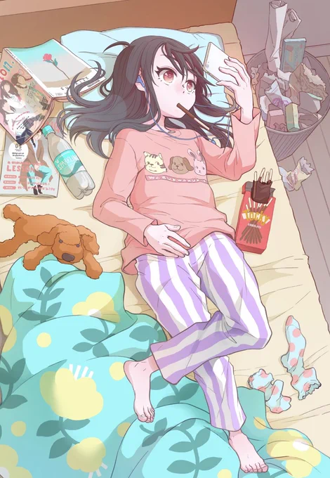今夜0時は、『全部ぶっ壊す』最新話の更新です!
前回第3壊はこちらからすぐ読めます!↓
https://t.co/efpfk6YBUX

カラーの扉絵も楽しく描きました!破壊神ユウカの日常感が気に入っています。 