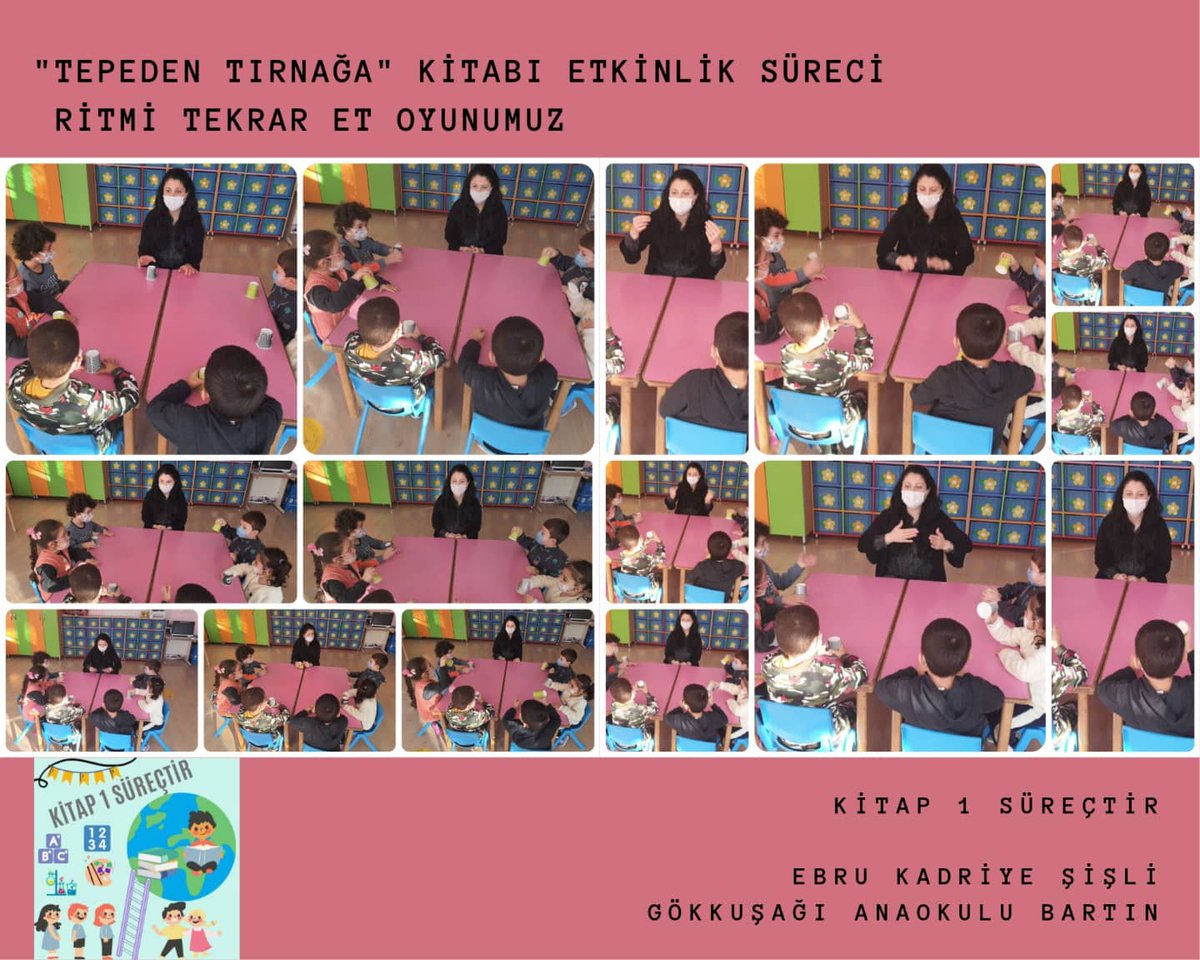 EbruSisli67's tweet photo. "KİTAP 1 SÜREÇTİR" eTwinning Projemizde "TEPEDEN TIRNAĞA" kitabını okuduk ve kitap üzerine çeşitli etkinlik süreçleri gerçekleştirdik🤩 @BartMem @tretwinning @eTwinning_74 @eTwinningDestek @anaokulu_n @kitap1surectir https://t.co/4xZJTRkir8