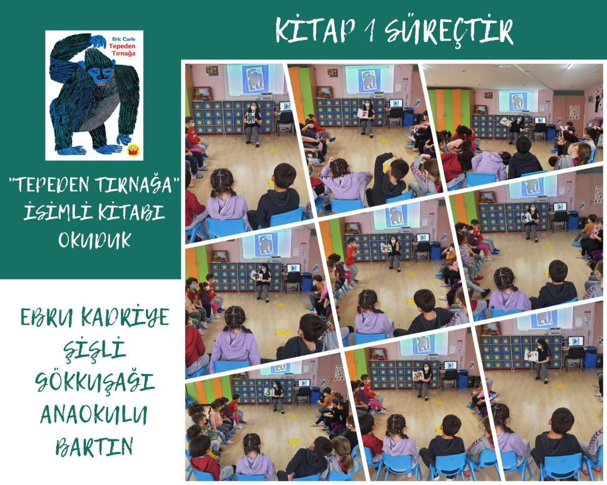 EbruSisli67's tweet photo. "KİTAP 1 SÜREÇTİR" eTwinning Projemizde "TEPEDEN TIRNAĞA" kitabını okuduk ve kitap üzerine çeşitli etkinlik süreçleri gerçekleştirdik🤩 @BartMem @tretwinning @eTwinning_74 @eTwinningDestek @anaokulu_n @kitap1surectir https://t.co/liZbu6A3qd