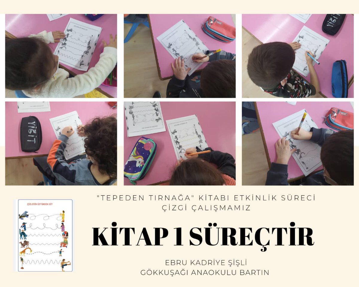 EbruSisli67's tweet photo. "KİTAP 1 SÜREÇTİR" eTwinning Projemizde "TEPEDEN TIRNAĞA" kitabını okuduk ve kitap üzerine çeşitli etkinlik süreçleri gerçekleştirdik🤩 @BartMem @tretwinning @eTwinning_74 @eTwinningDestek @anaokulu_n @kitap1surectir https://t.co/liZbu6A3qd